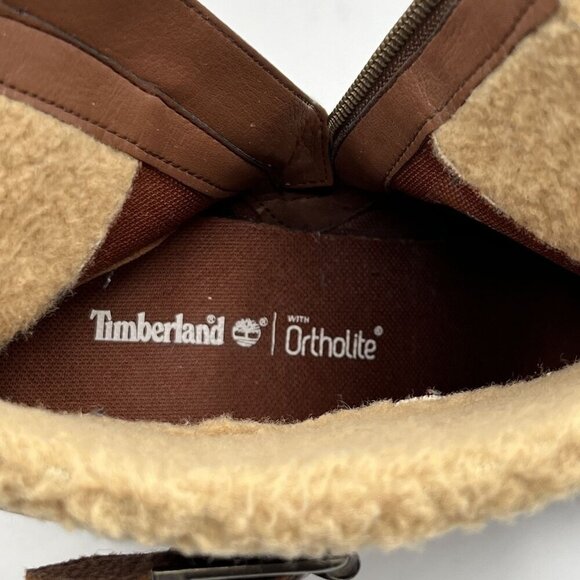 Timberland Glancy NEW Womens 10 Leather Ortholite Boots Shearling Cuff Buckle - Picture 13 of 16